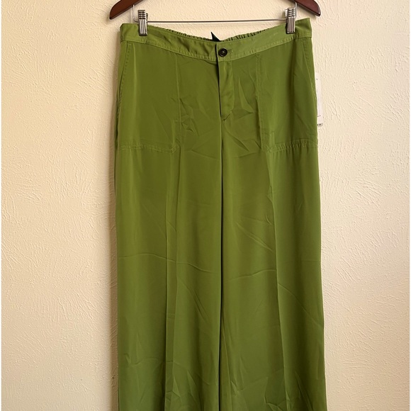 NEW! Ralph Lauren silk trousers size Large - Picture 1 of 6